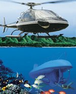 Sunshine Helicopter:  Maui Helicopter & Submarine Combo